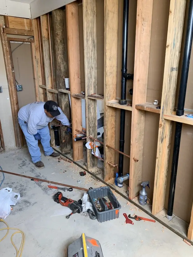 Commercial rough-in plumbing for Gas Line Repair in Jeffersonton
